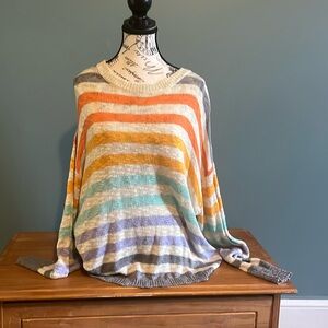 Super cute multicolored lightweight sweater